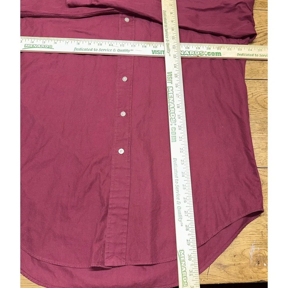 Vintage 90's Polo Golf Ralph Lauren Red Cotton Long Sleeve‎ Button Down Men's M